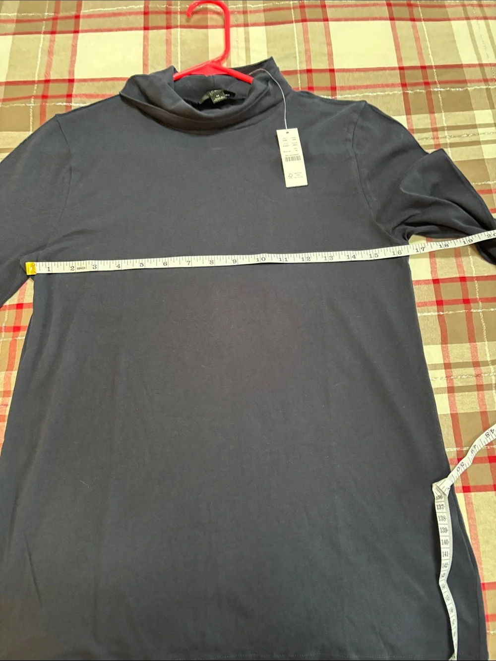 J. Crew Navy Long-Sleeve Turtleneck Top